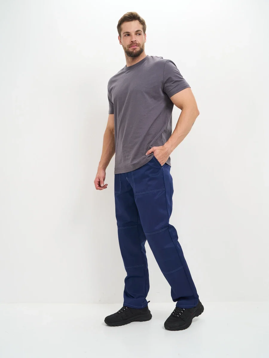 Брюки Балтика (тк.35% хлопок, 65% пэ), синие - фото 6