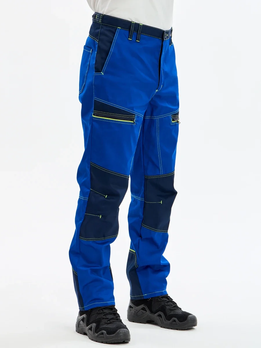 Брюки Волна-3 (тк.35% хлопок, 65% пэ), васильковый/синий - фото 17