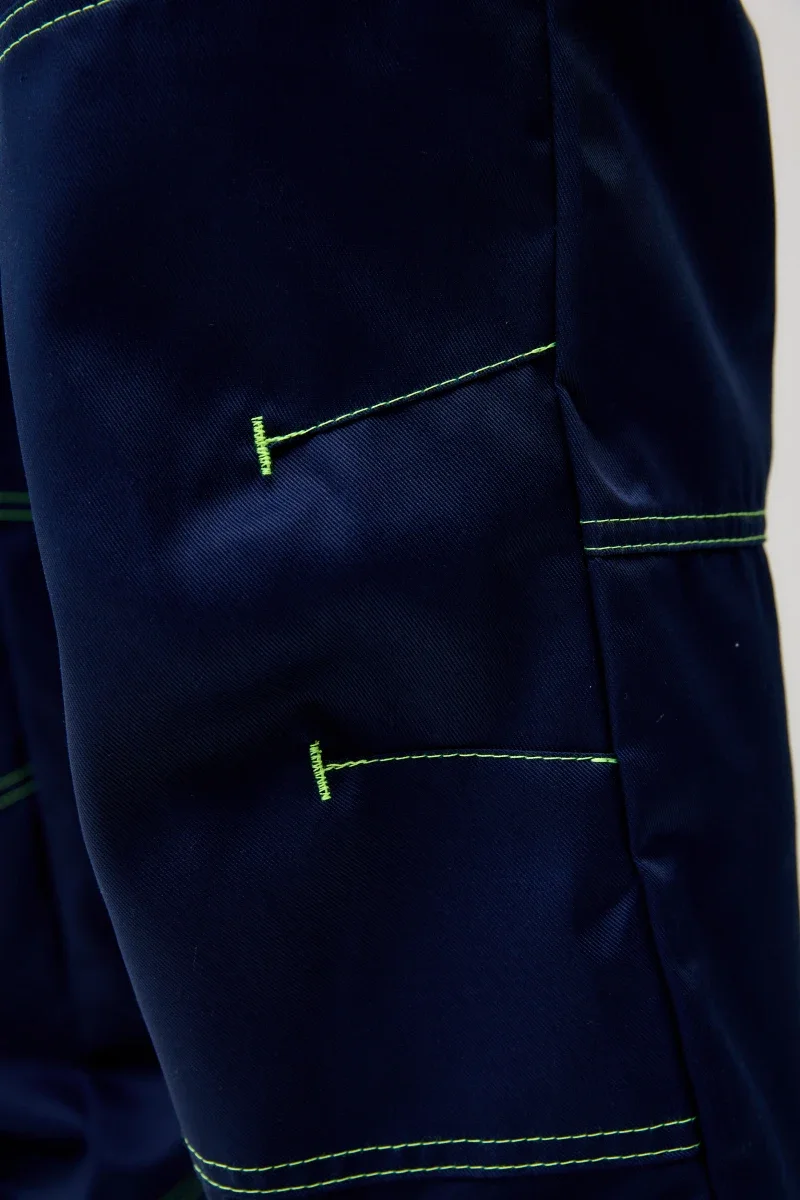 Брюки Волна-33 (тк.35% хлопок, 65% пэ), синий/васильковый - фото 6