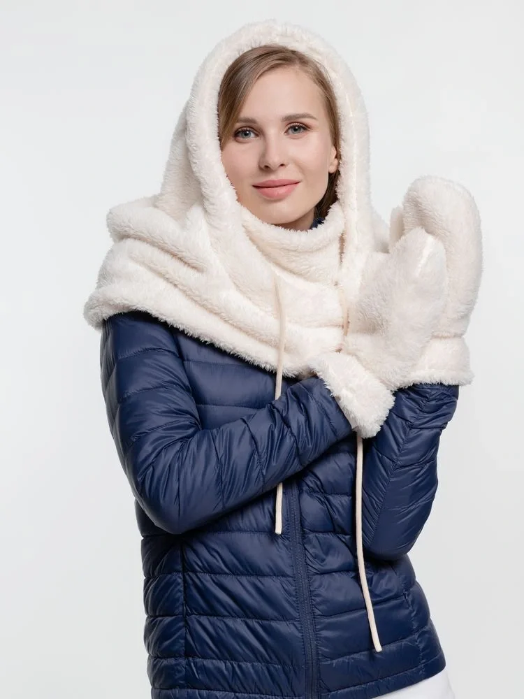 Балаклава-капюшон Flocky, молочно-белая - фото 6