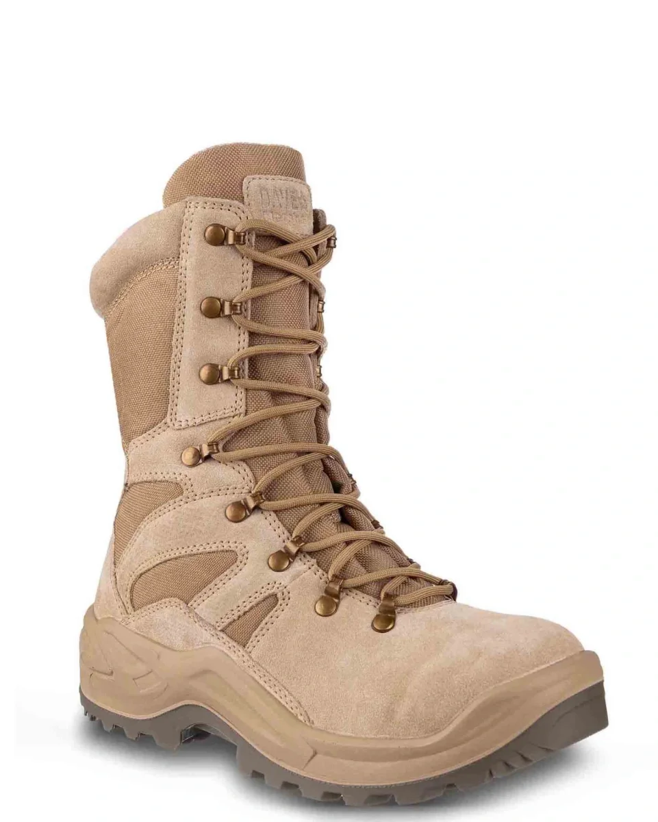 Ботинки с высокими берцами "КОБРА", нат.кожа/текстиль, цвет: бежевый - фото 1