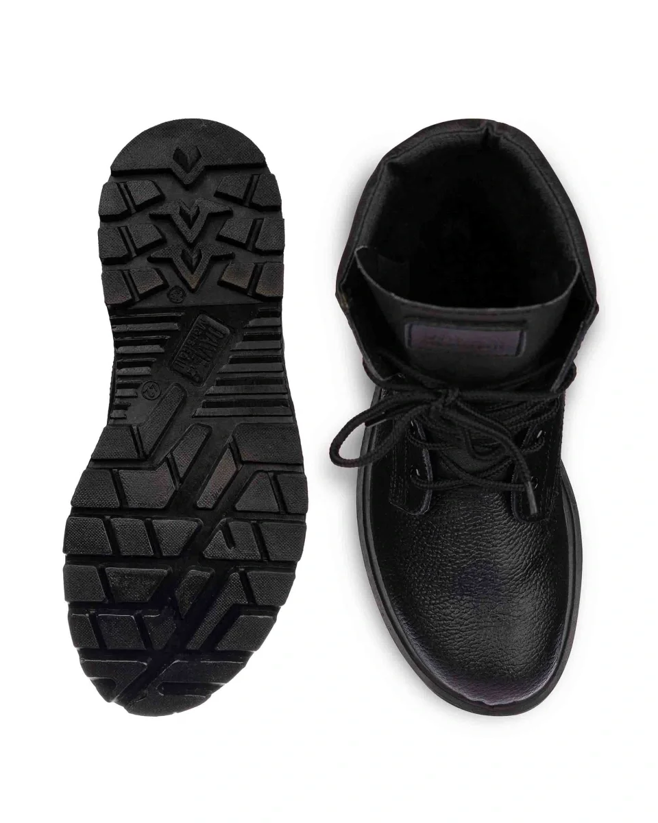 Ботинки с высокими берцами "Арсенал" черные, натуральная кожа - фото 5