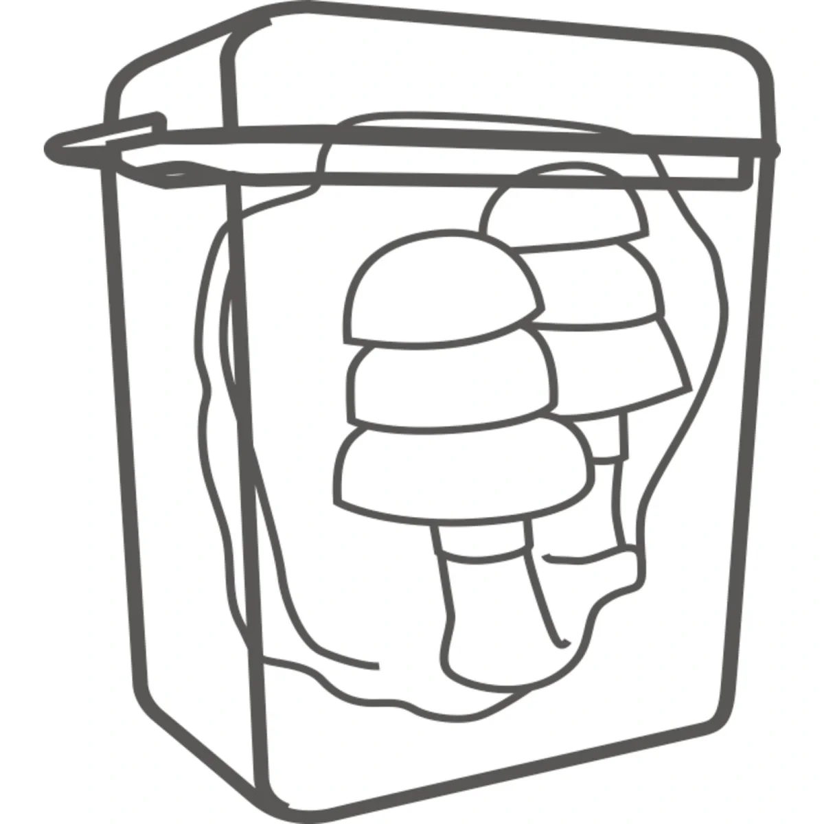 Беруши многоразовые CONICFIR050 со шнурком SNR 34дБ DeltaPlus CONICFIR050OR - фото 2