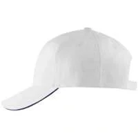 Бейсболка Buffalo, белая с темно-синим - фото 1