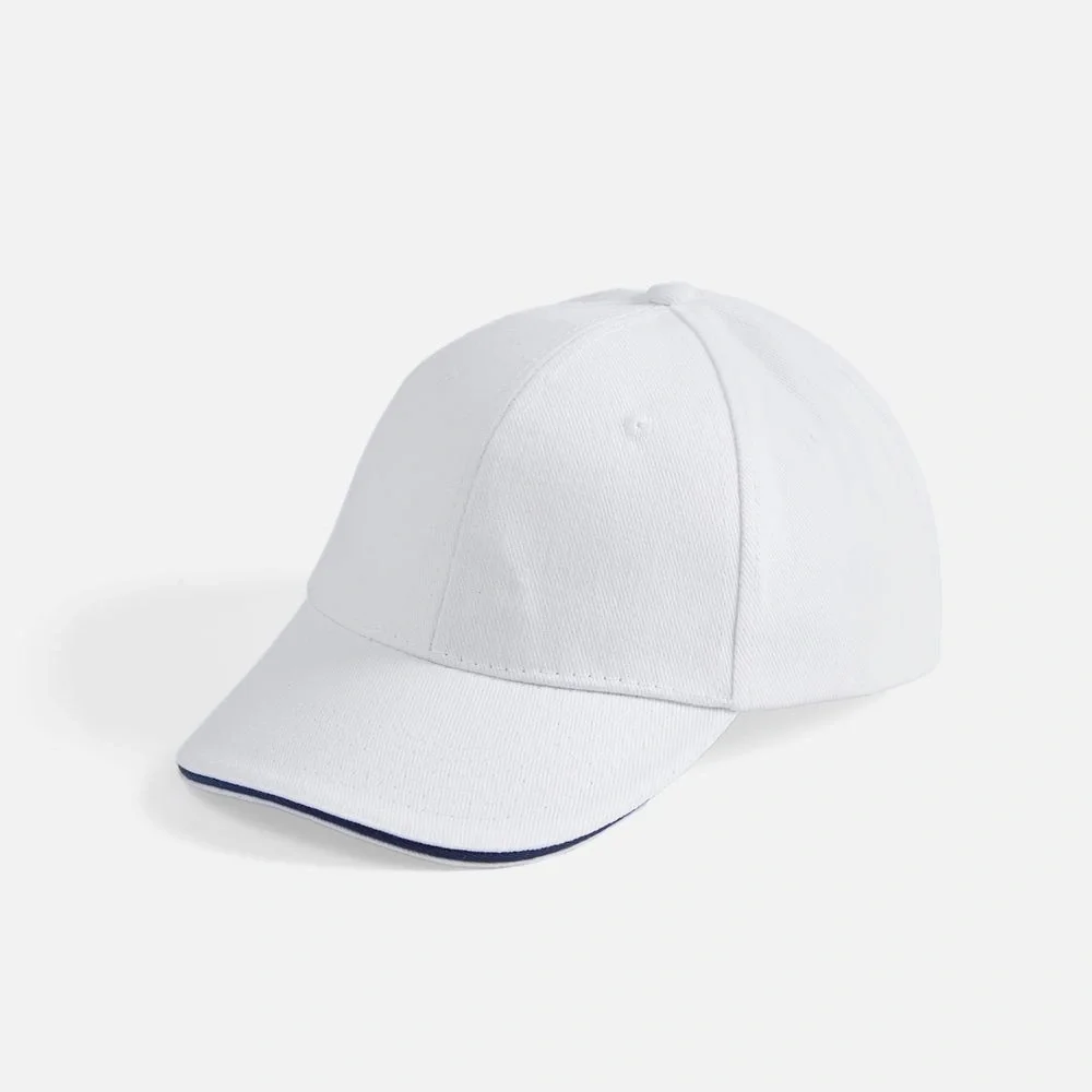 Бейсболка Buffalo, белая с темно-синим - фото 10