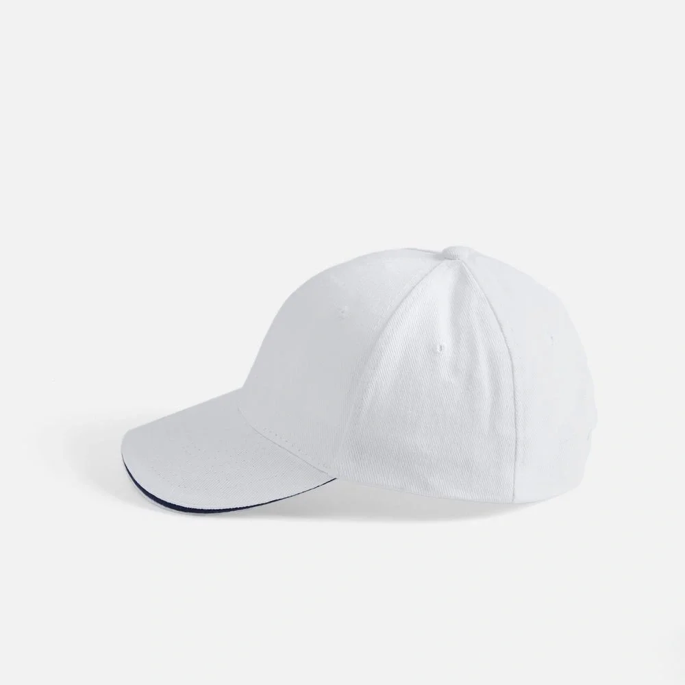 Бейсболка Buffalo, белая с темно-синим - фото 8