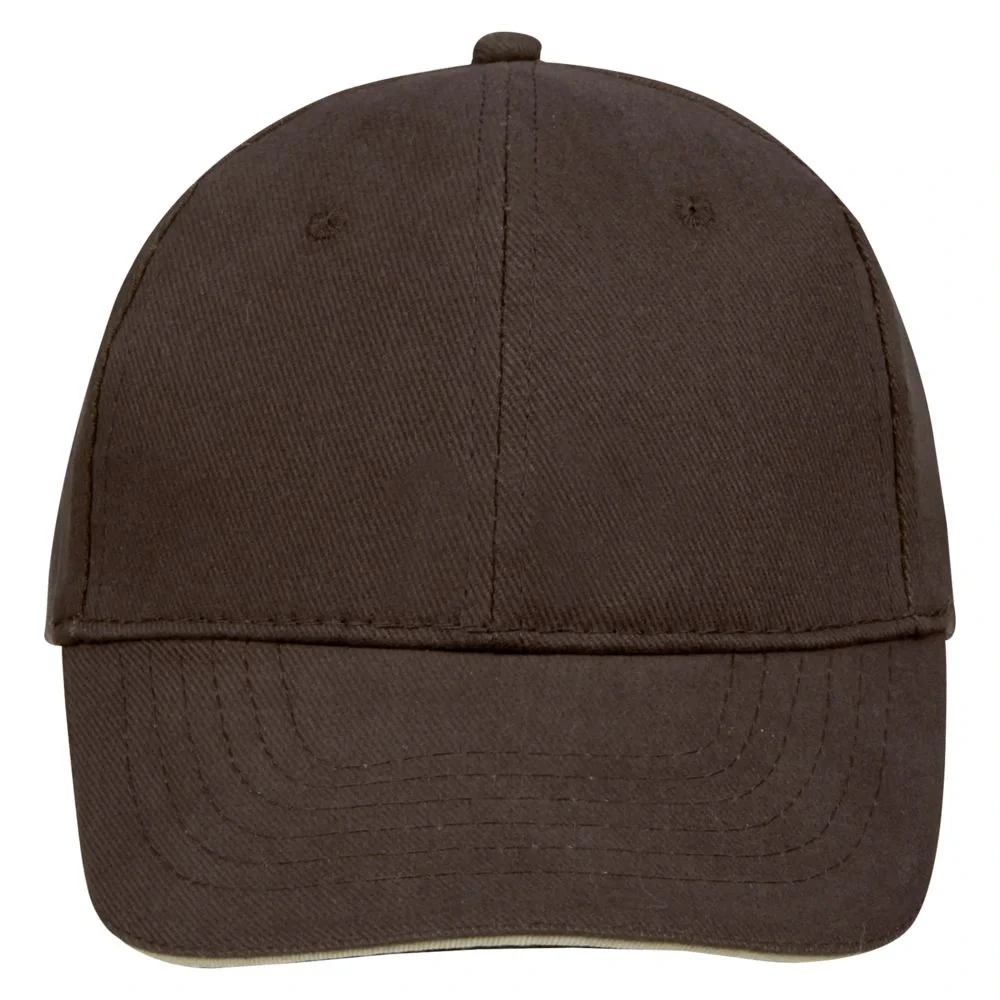 Бейсболка Buffalo, коричневая с бежевым - фото 3