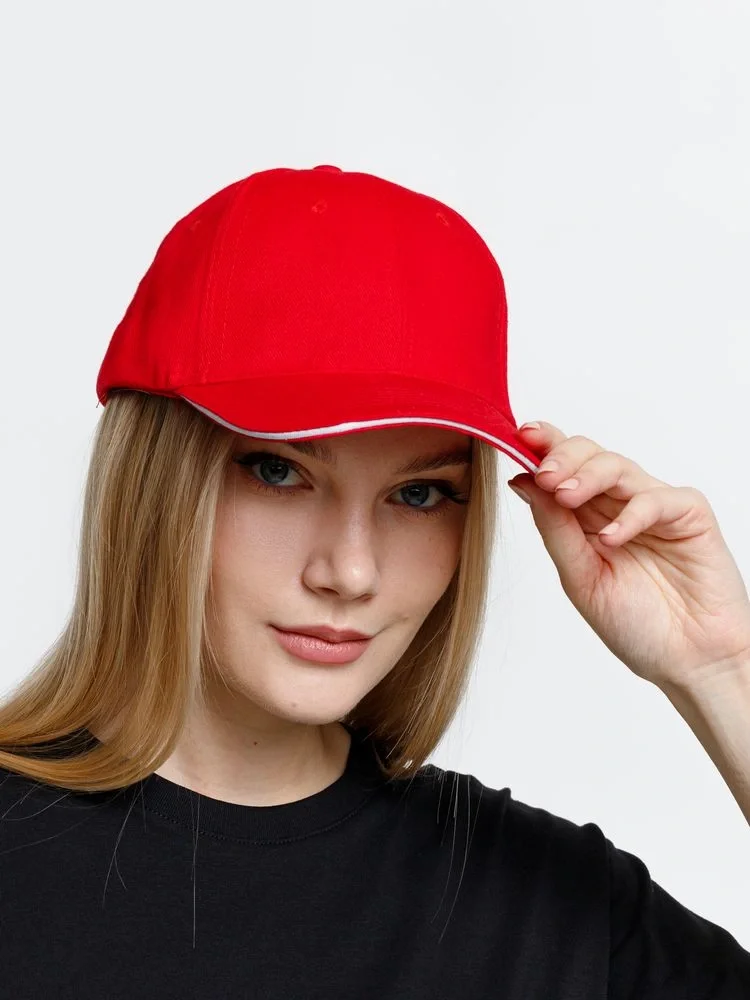 Бейсболка Buffalo, красная с белым - фото 15