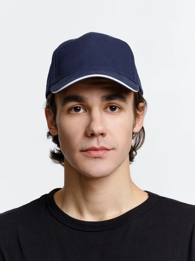 Бейсболка Buffalo, темно-синяя с белым - фото 15