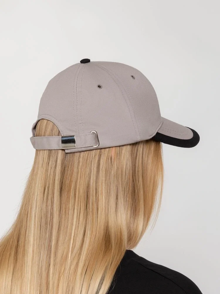 Бейсболка Honor, серая с черным кантом - фото 9