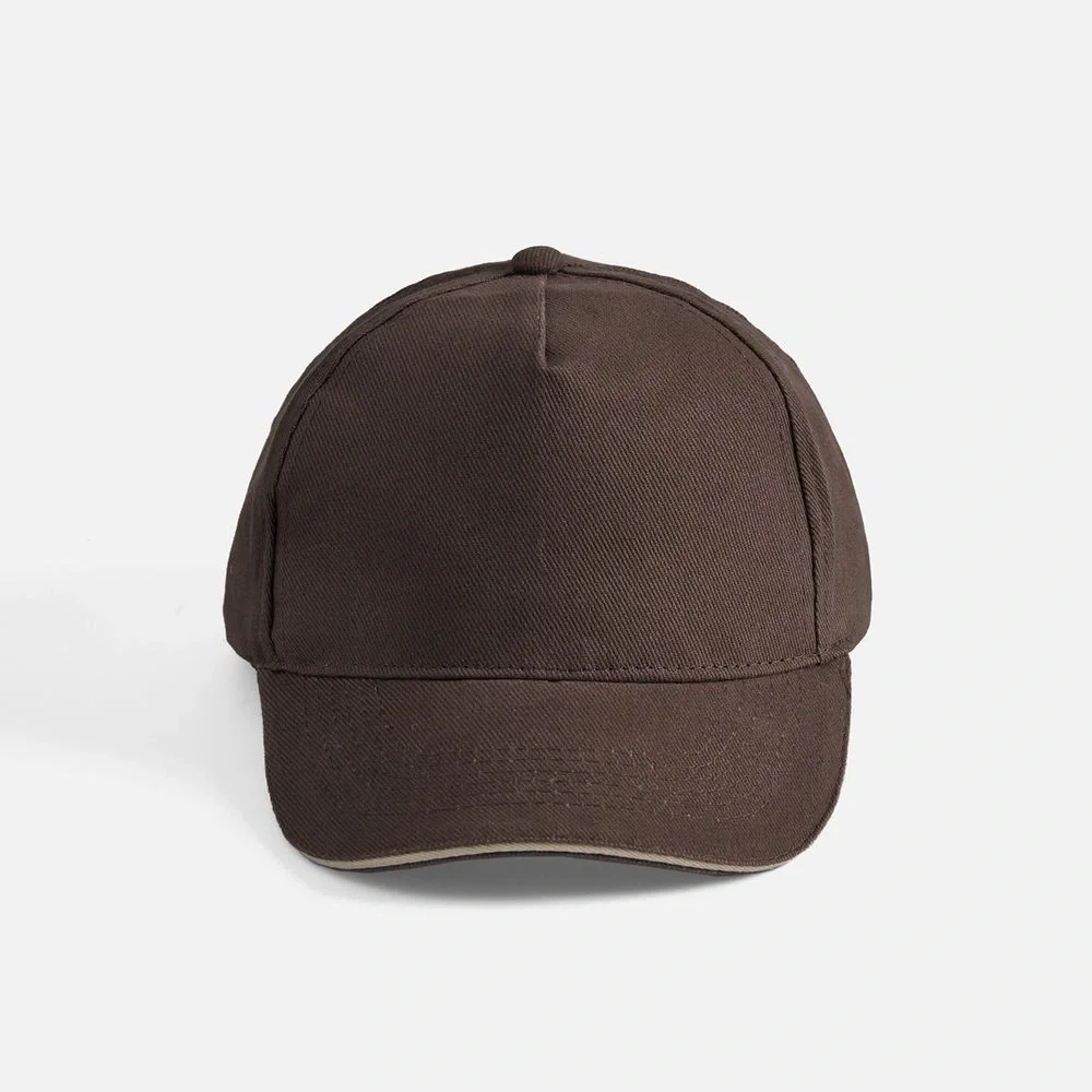 Бейсболка Long Beach, коричневая с бежевым - фото 15