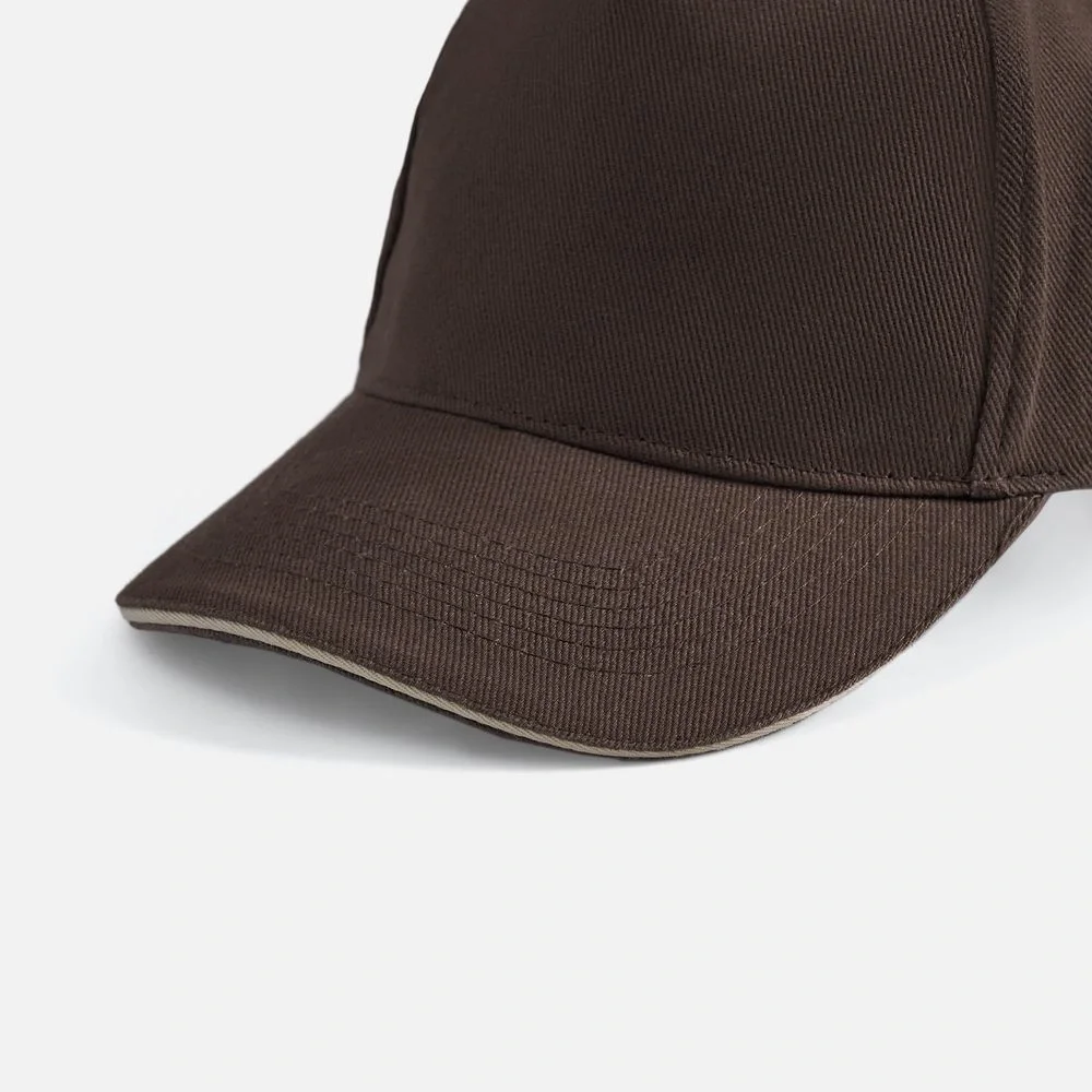 Бейсболка Long Beach, коричневая с бежевым - фото 9