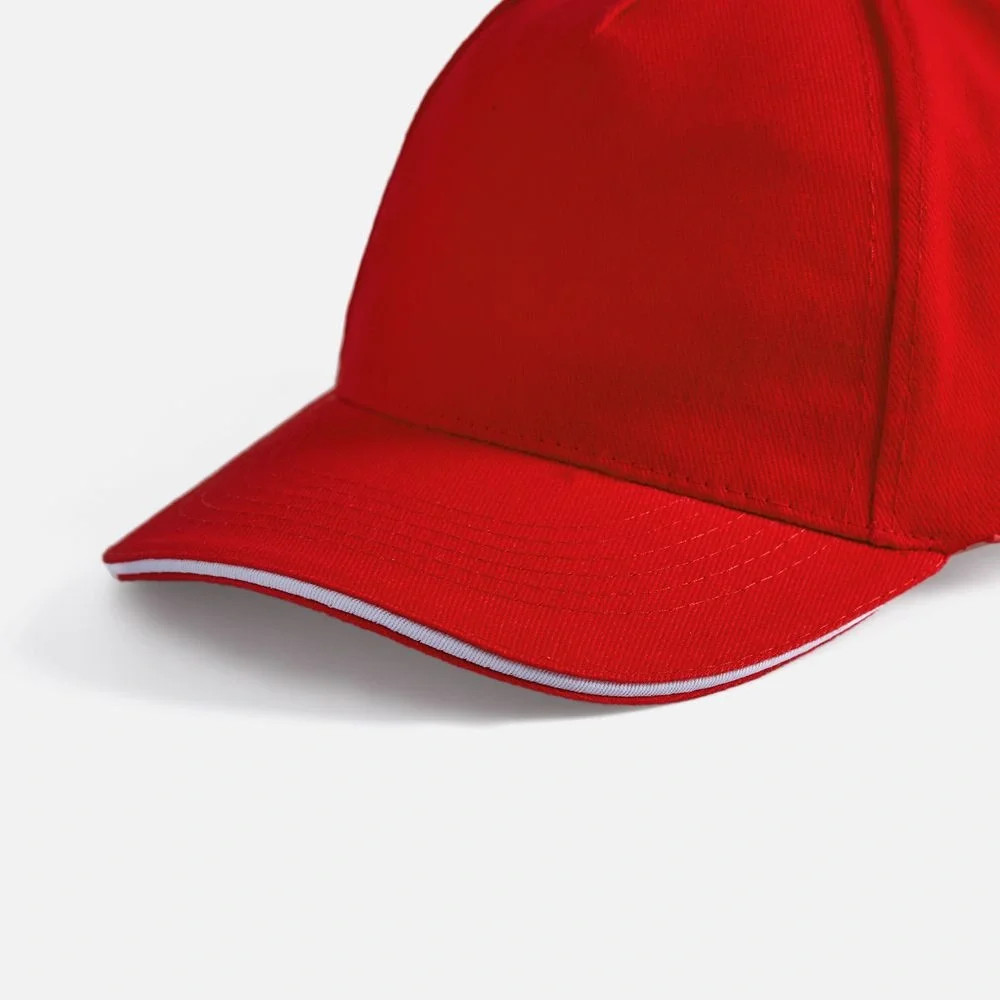 Бейсболка Long Beach, красная с белым - фото 21