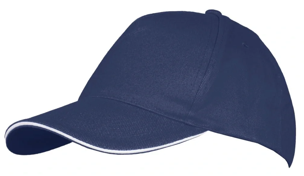 Бейсболка Long Beach, темно-синяя с белым - фото 1