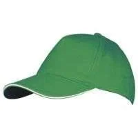 Бейсболка Long Beach, ярко-зеленая с белым - фото 1