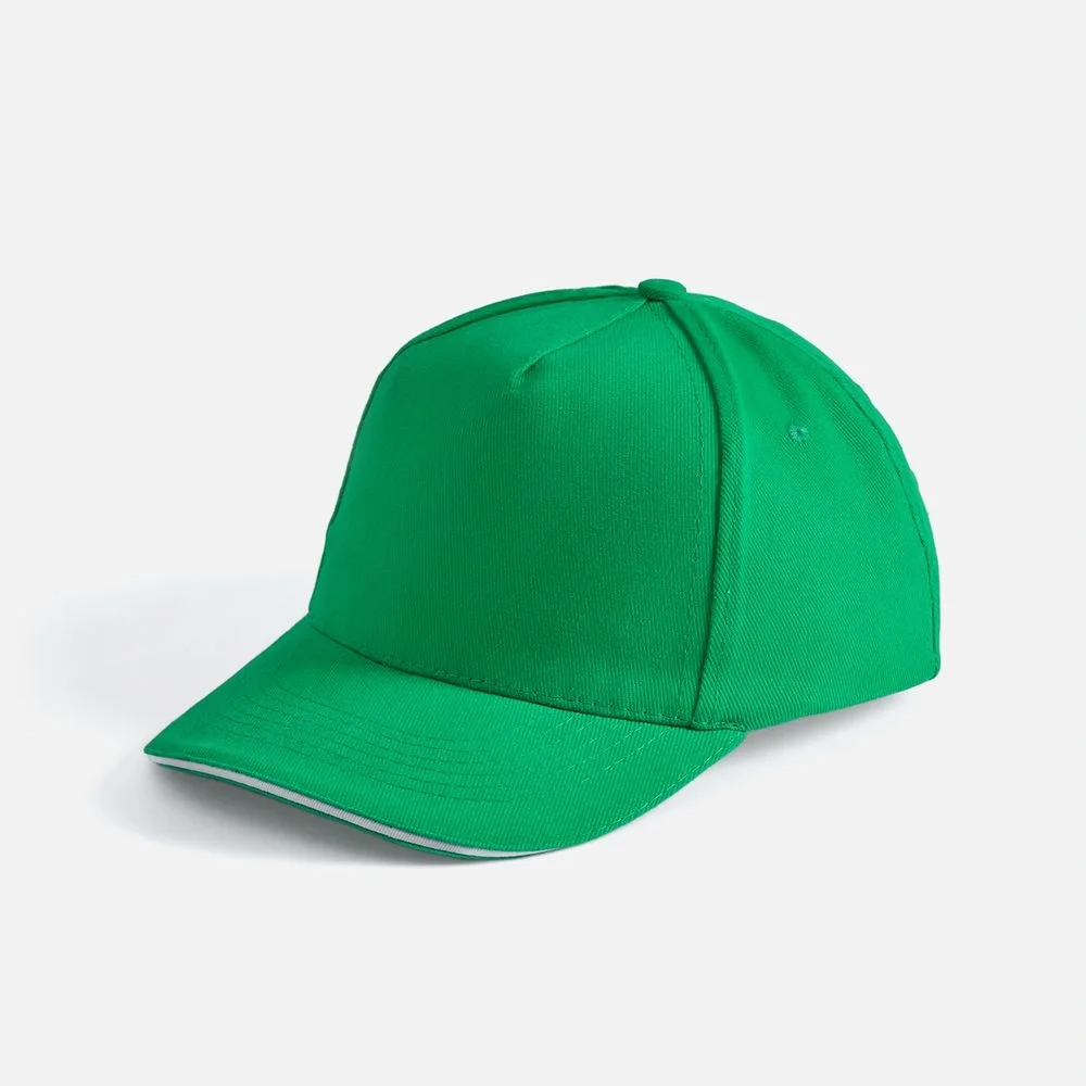 Бейсболка Long Beach, ярко-зеленая с белым - фото 13