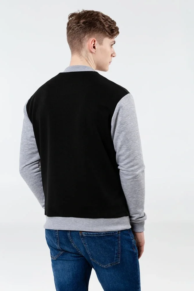 Бомбер College, молочно-белый - фото 7