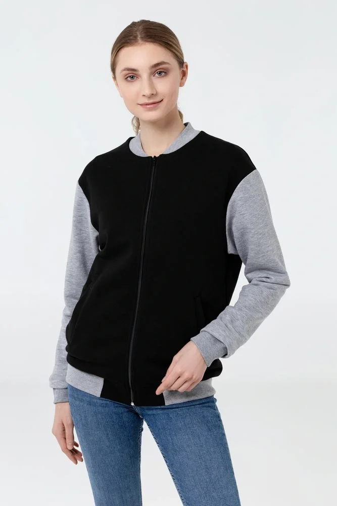 Бомбер College, темно-синий - фото 8