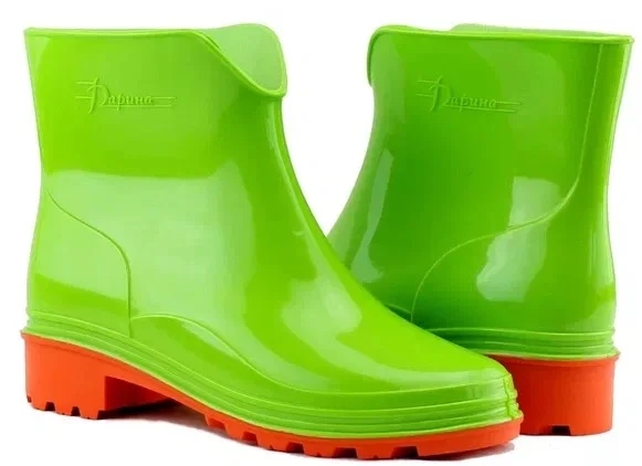 Ботильоны ПВХ Д16 КОКЕТКА (ДАРИНА) женские, зелено/оранжевые - фото 7