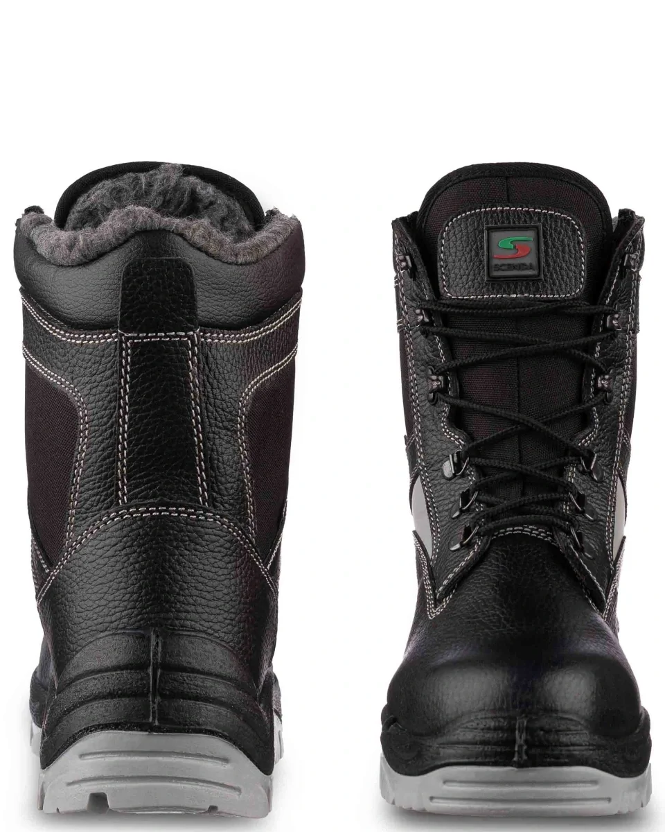 Ботинки кожаные утепленные высокие СТРОИТЕЛЬ ПУ/ТПУ, металлический подносок - фото 2