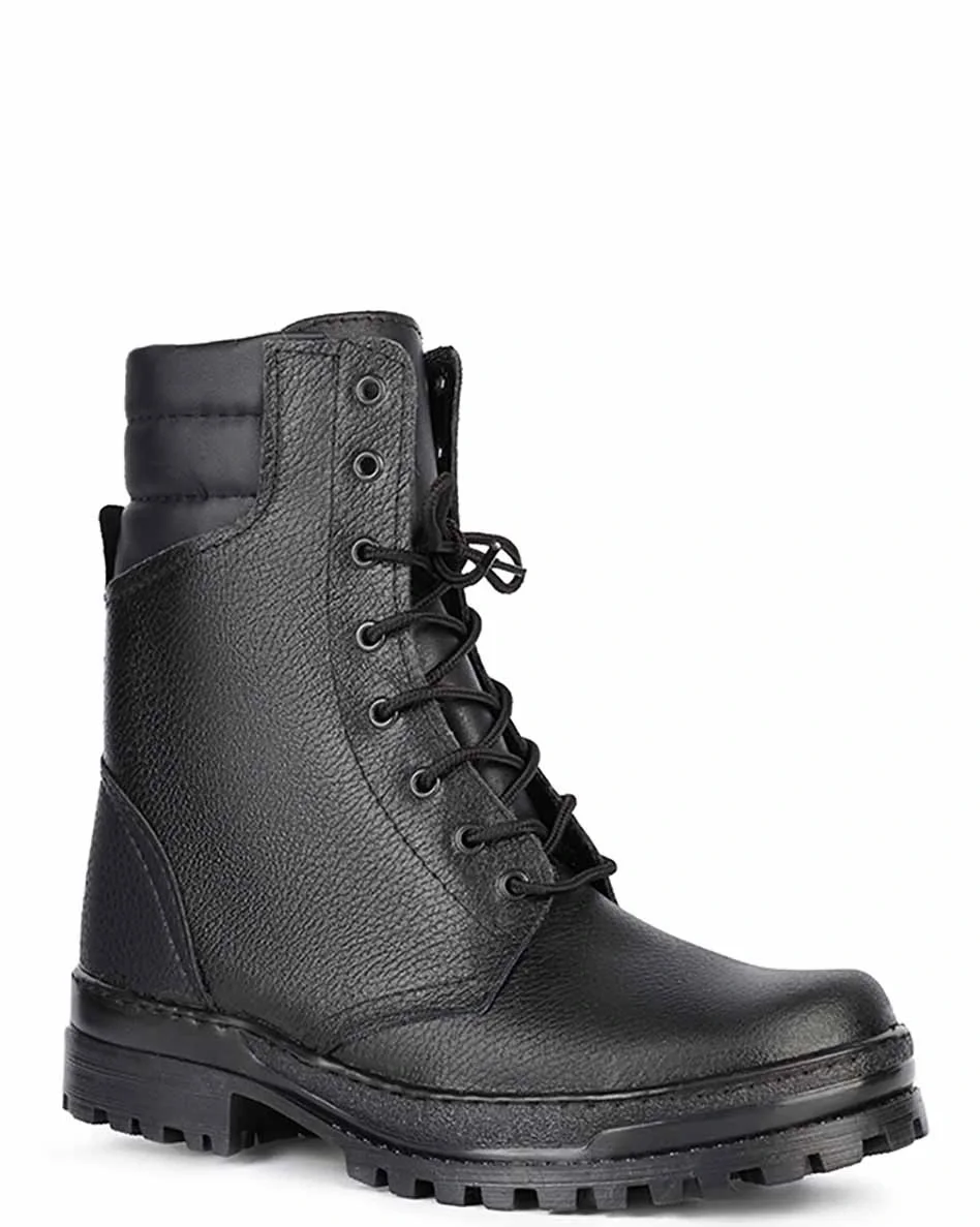 Ботинки с высокими берцами "Армия хром", натуральная кожа - фото 1