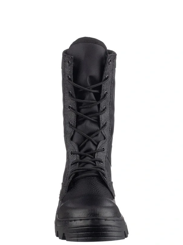 Ботинки с высокими берцами "Тропик" черные, натуральная кожа - фото 4