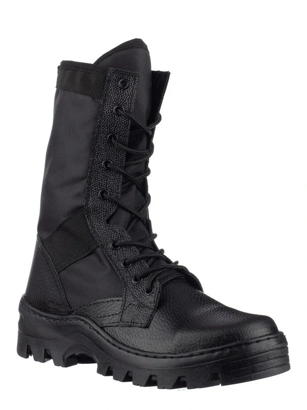 Ботинки с высокими берцами "Тропик" черные, натуральная кожа - фото 8