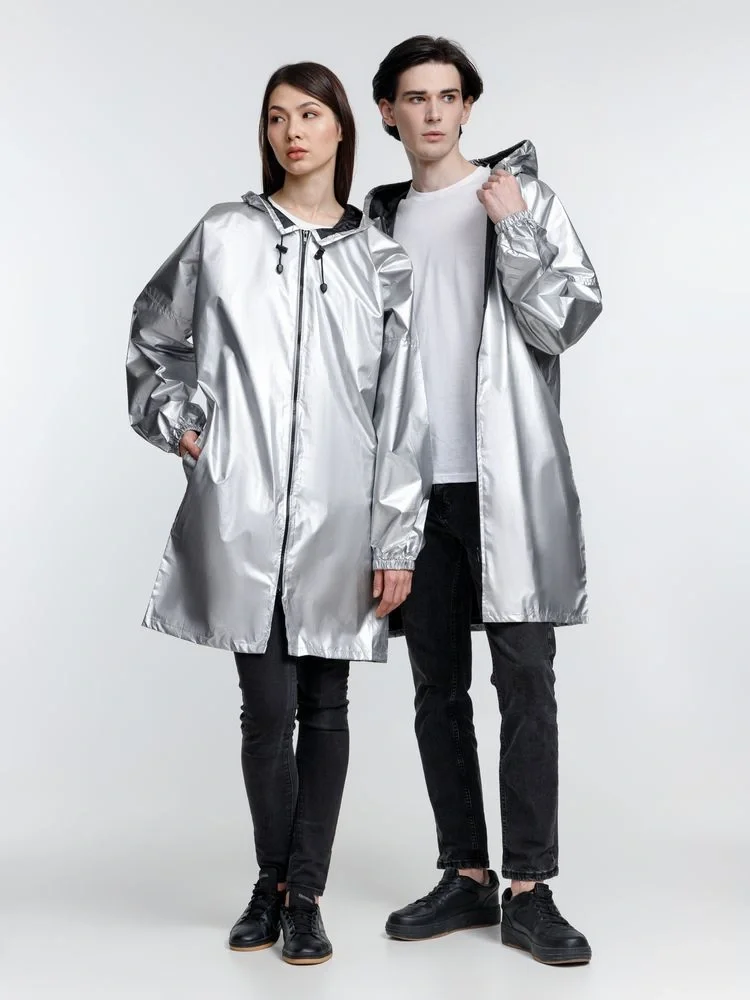 Дождевик Palladio Pockets, серебристый - фото 14