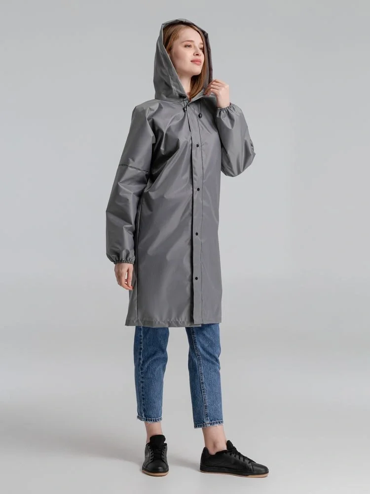 Дождевик со светоотражающими элементами Rainman Blink, серый - фото 10