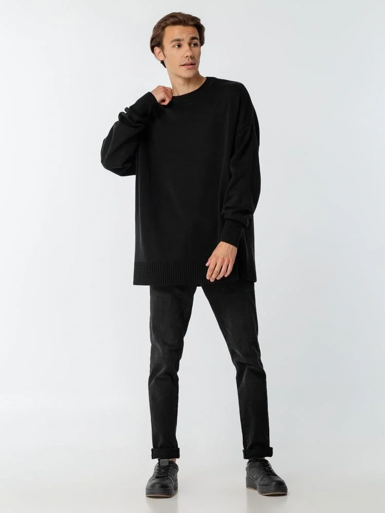 Джемпер оверсайз унисекс Stated в сумке, черный - фото 13