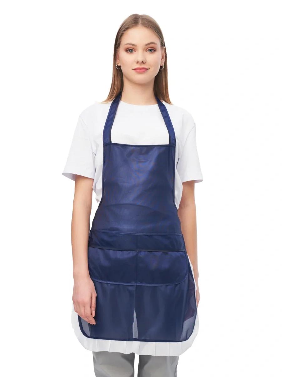 Фартук нейлоновый т-синий - фото 1