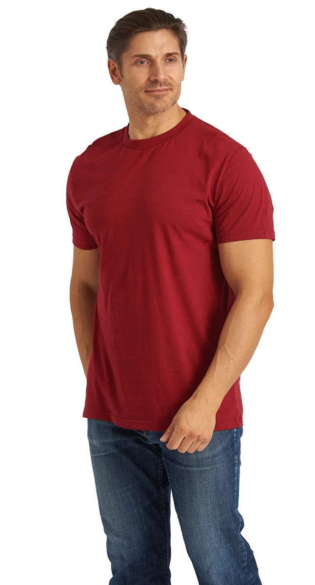 Футболка бордовая - фото 2