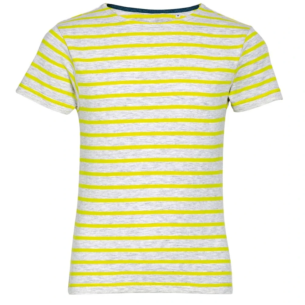 Футболка детская Miles Kids серый с желтым - фото 3