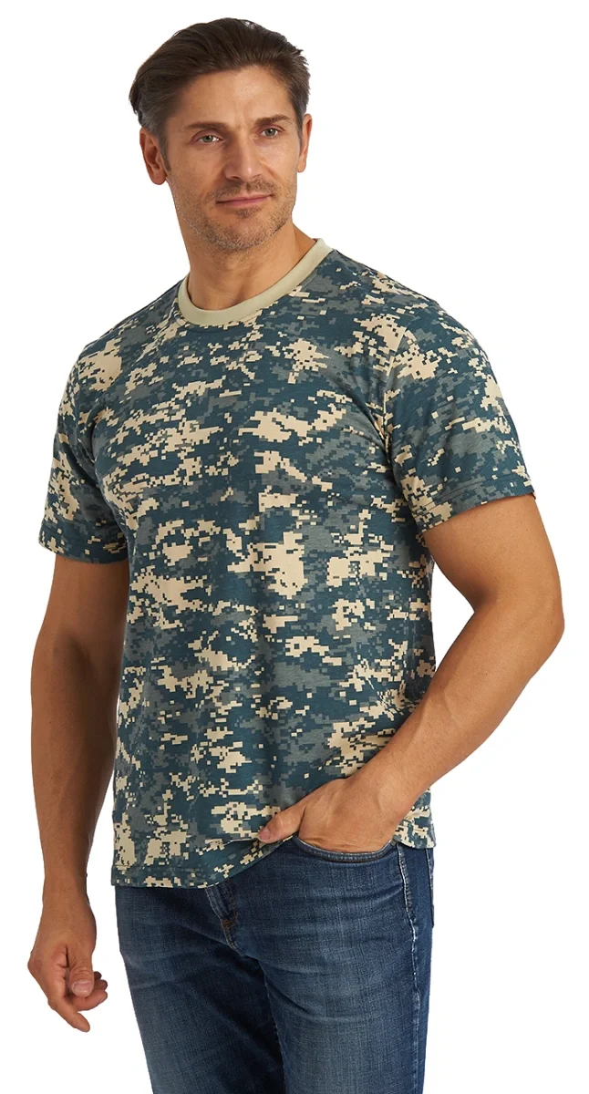 Футболка кмф "Светло-серая цифра" - фото 2