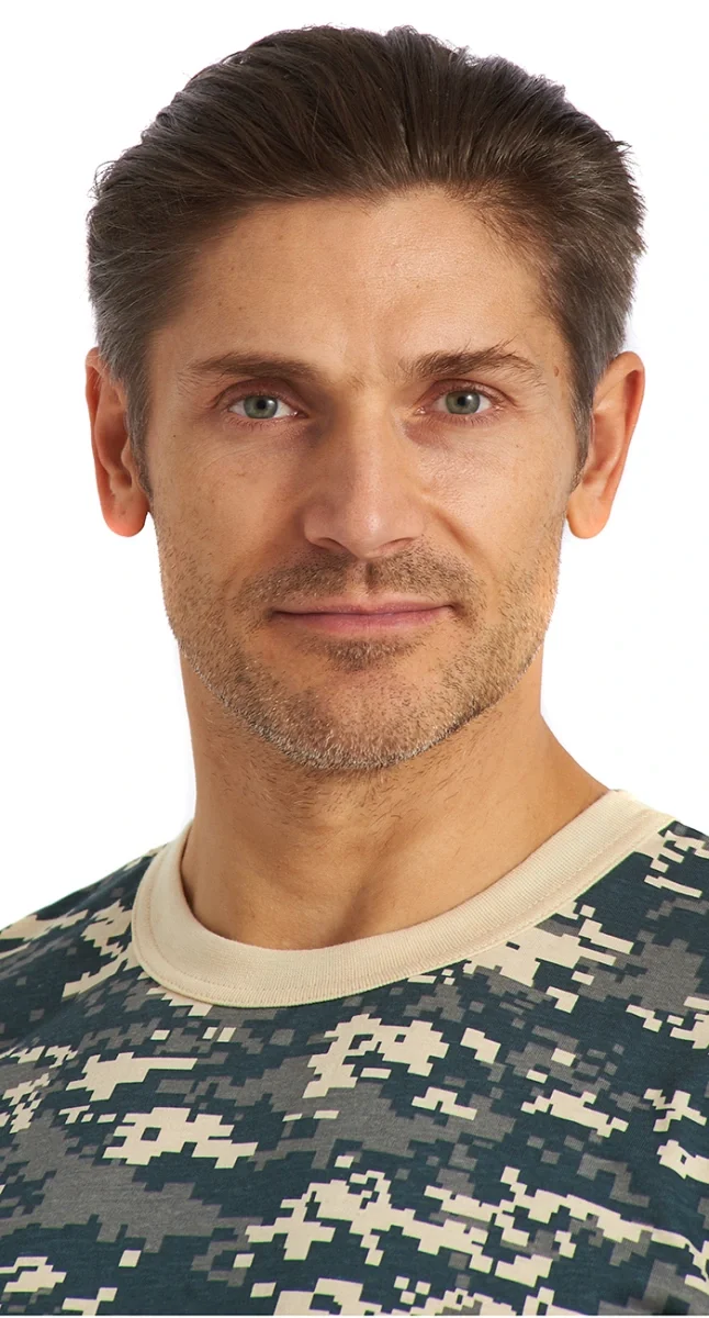 Футболка кмф "Светло-серая цифра" - фото 4