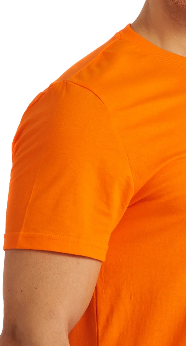 Футболка оранжевая - фото 4