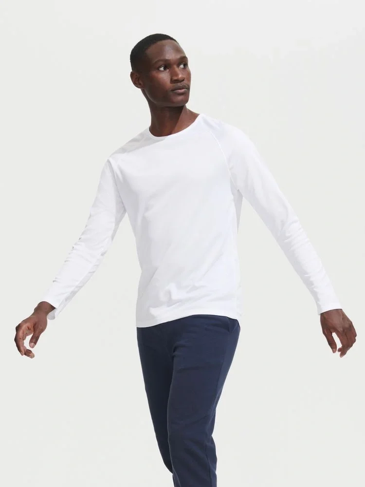 Футболка с длинным рукавом Sporty LSL Men, белая - фото 2