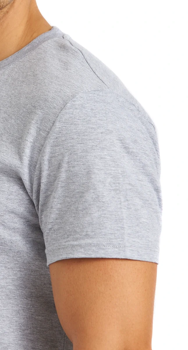 Футболка серая - фото 4