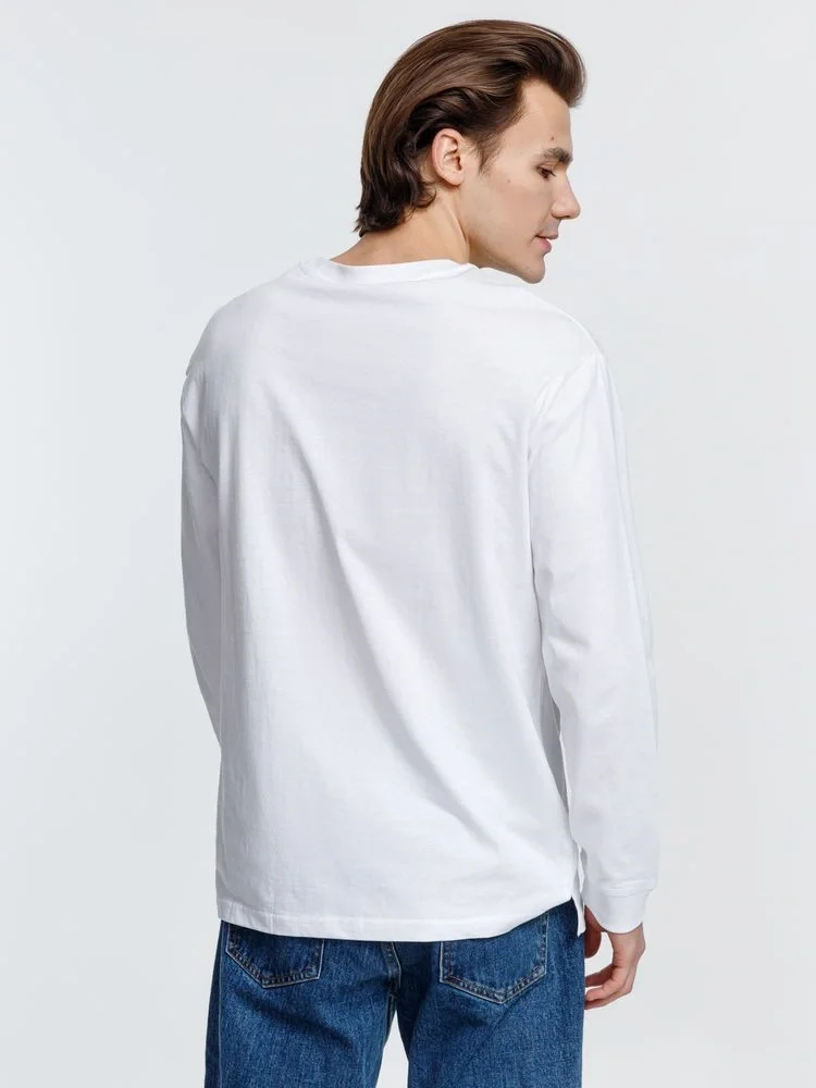 Футболка унисекс с длинным рукавом Pioneer LSL, белая - фото 11