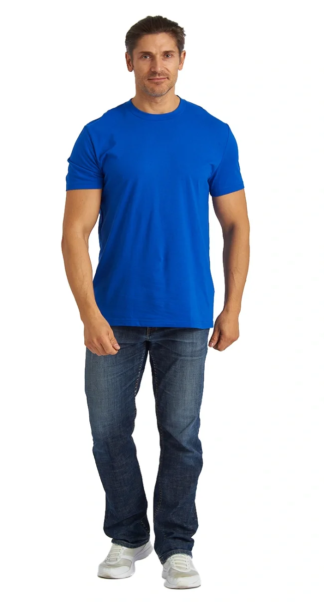 Футболка васильковая - фото 1