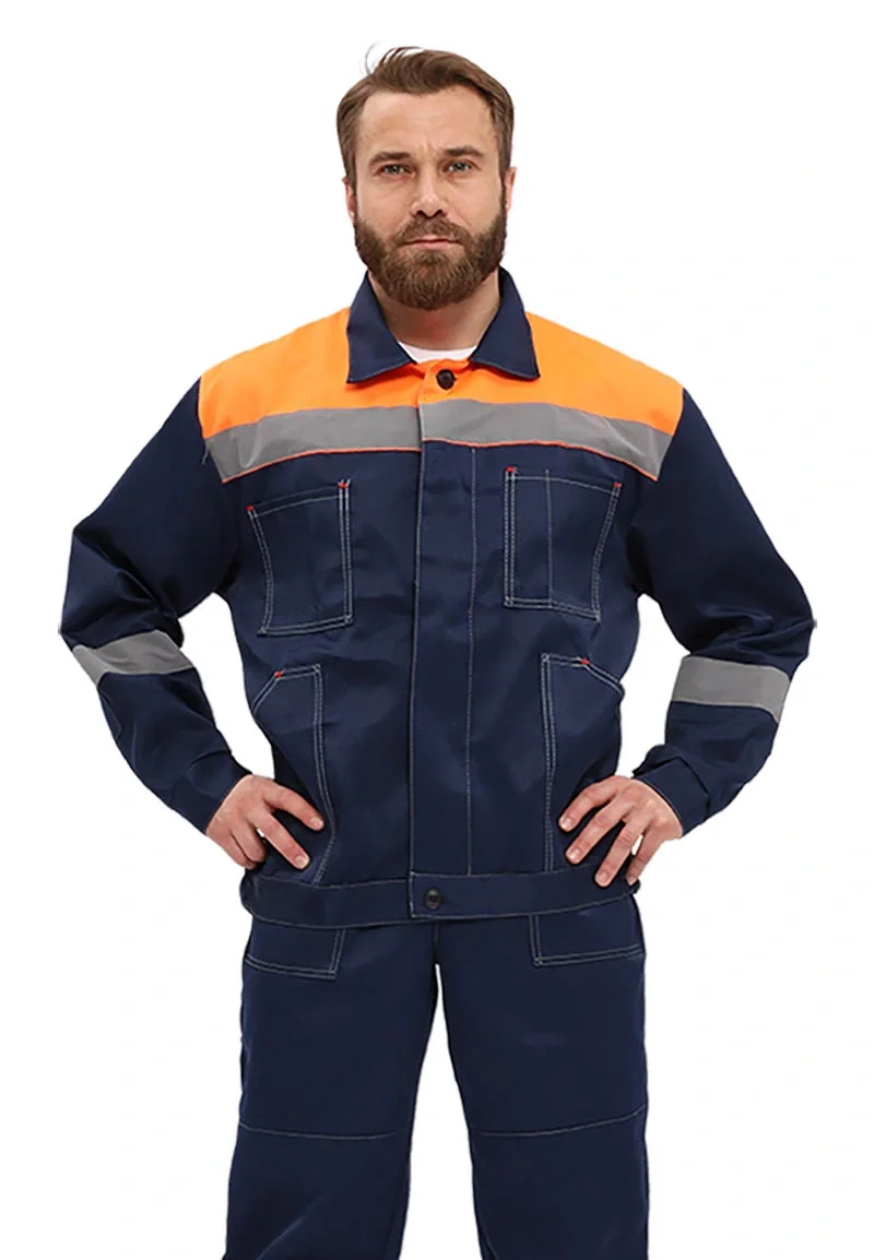 Костюм рабочий "Легион" т.синий/оранжевый - фото 1