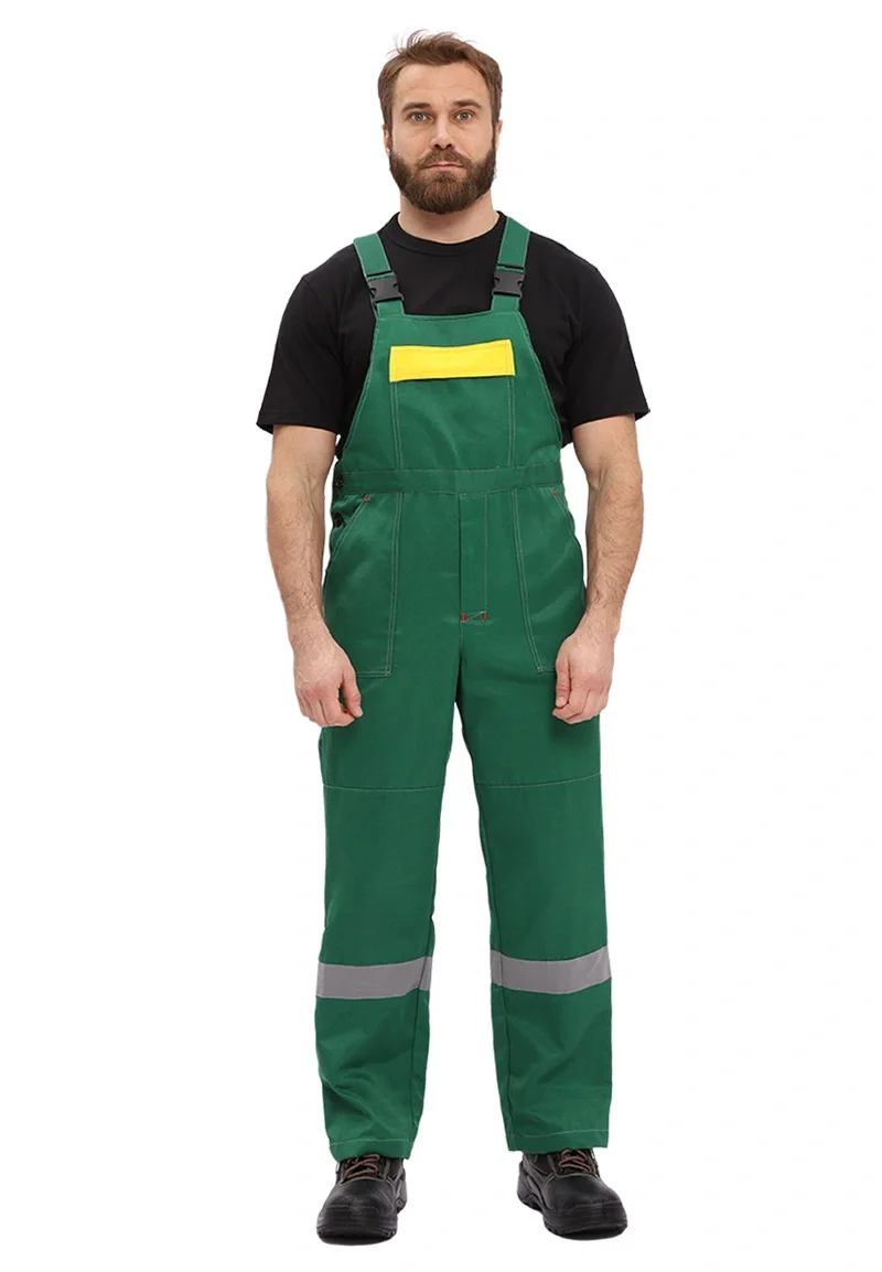 Костюм рабочий "Легион" т.зеленый/желтый - фото 4