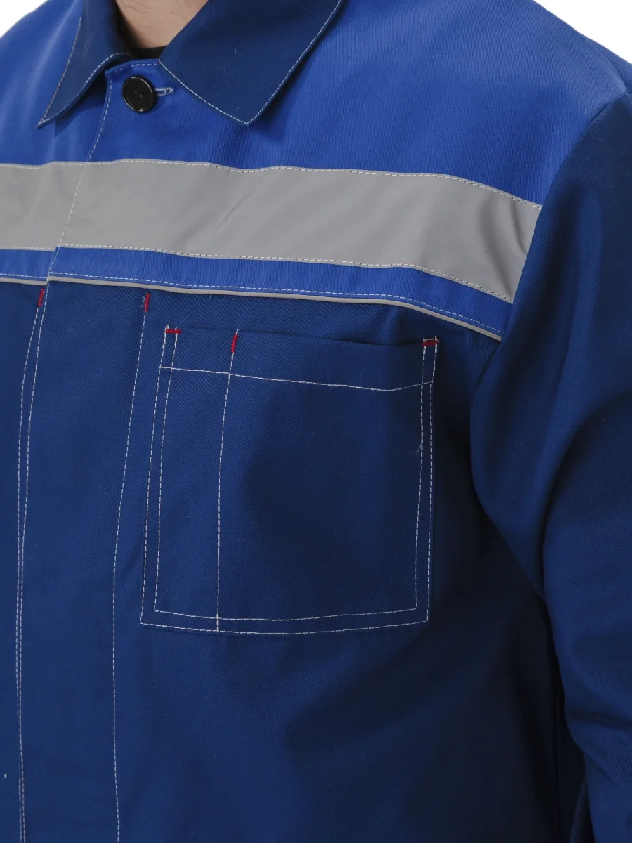 Костюм "УДАРНИК" куртка/брюки Т.СИНИЙ/ВАСИЛЁК - фото 3