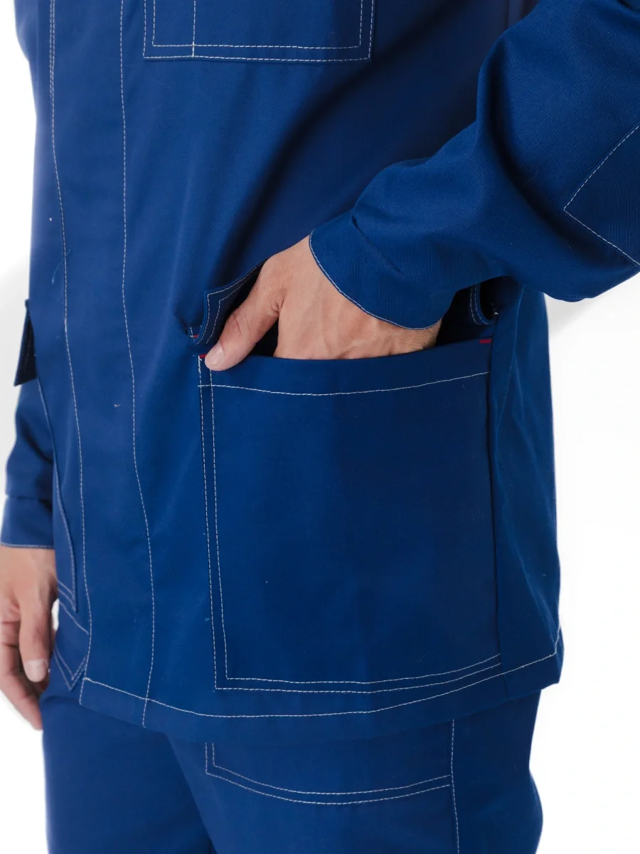 Костюм "УДАРНИК" куртка/брюки Т.СИНИЙ/ВАСИЛЁК - фото 6