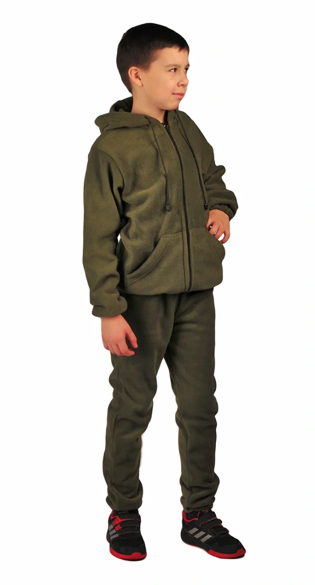 Костюм детский флисовый "ТИгР" оливковый - фото 2