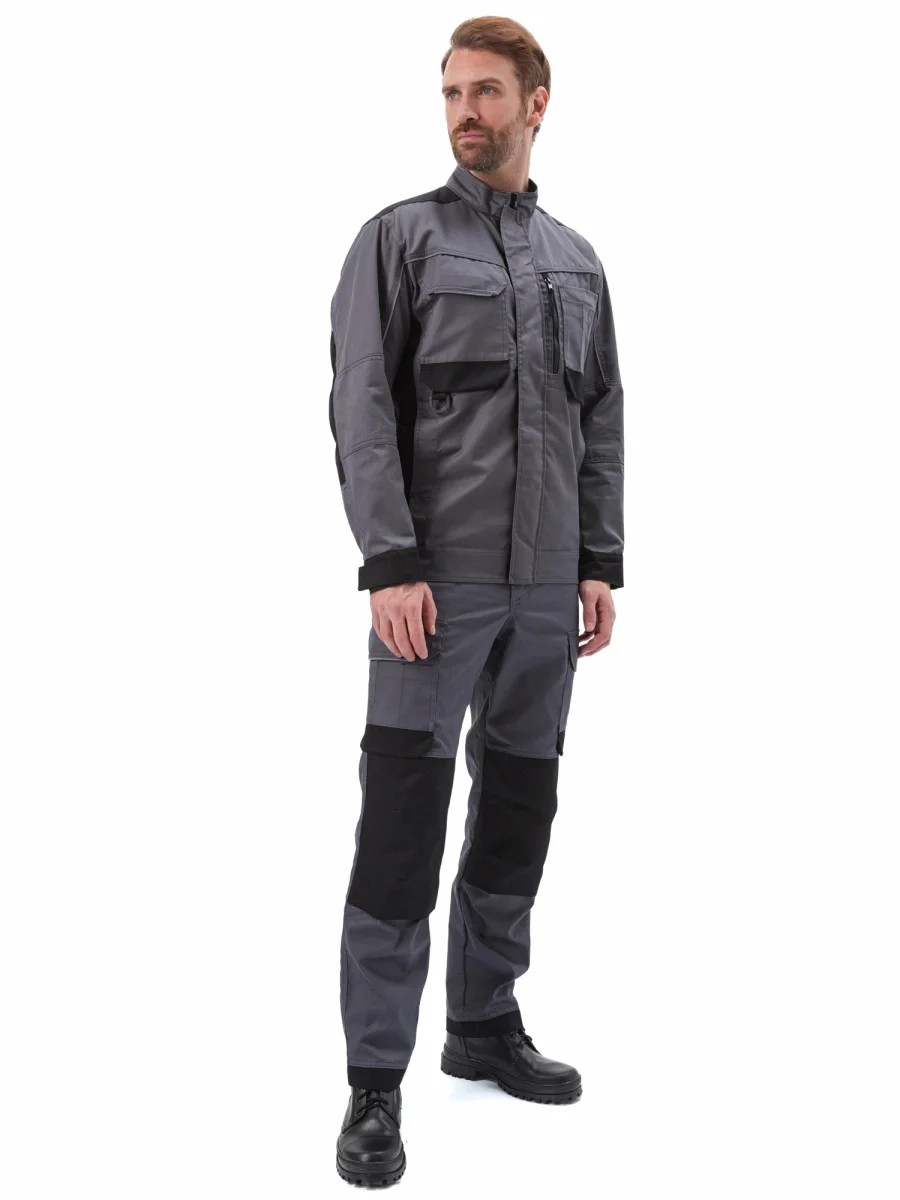 Костюм "ГОРОД" куртка/брюки, цвет: Т.СЕРЫЙ/ЧЕРНЫЙ - фото 2