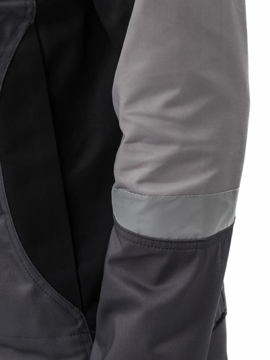 Костюм "МЕГА" куртка/полукомбинезон, цвет: Т.СЕРЫЙ/ЧЕРНЫЙ/СВ.СЕРЫЙ - фото 10