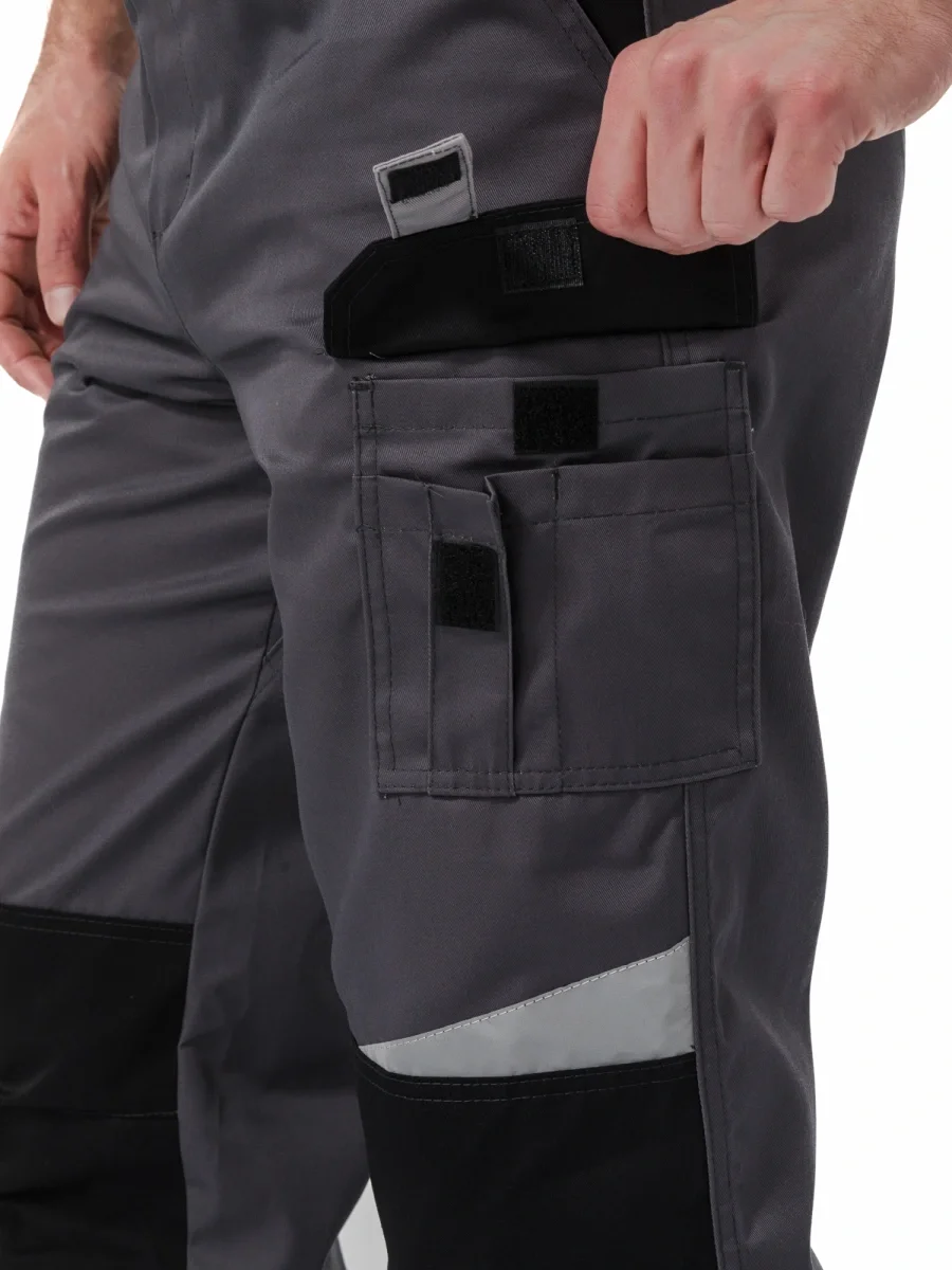 Костюм "МЕГА" куртка/полукомбинезон, цвет: Т.СЕРЫЙ/ЧЕРНЫЙ/СВ.СЕРЫЙ - фото 16