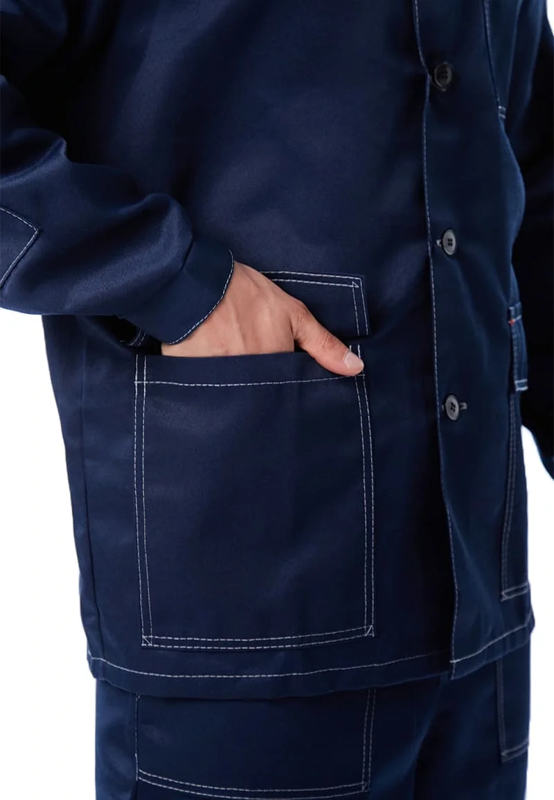 Костюм мужской "Дамаск" летний, т-синий с васильковым. - фото 6