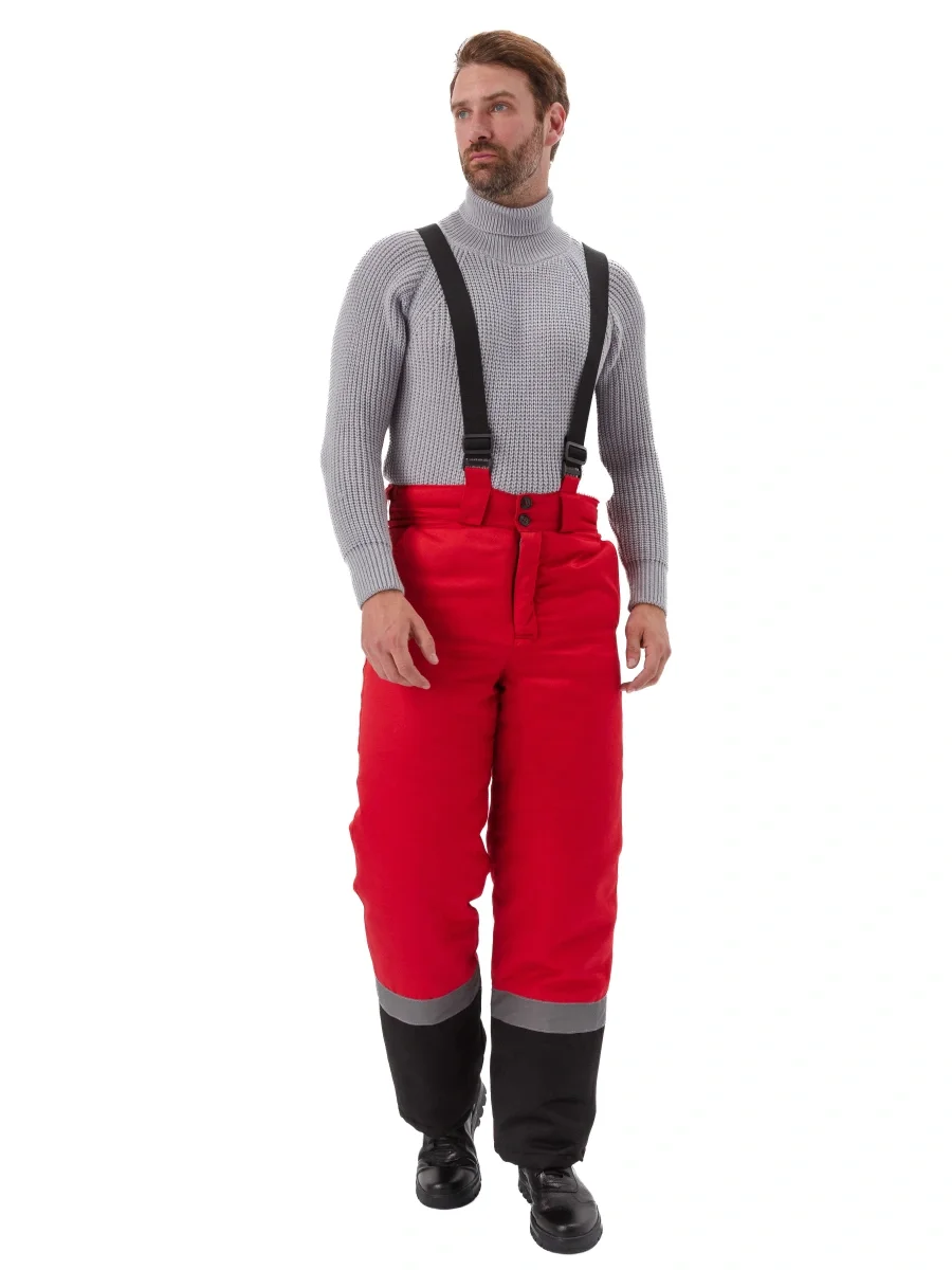 Костюм зимний "ЗИМНИК" куртка/брюки, цвет: красный/черный - фото 4